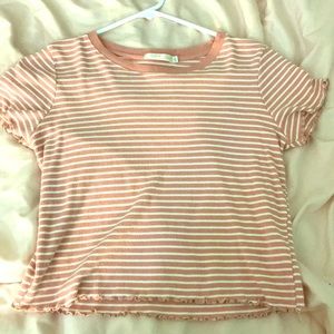 Pink striped shirt